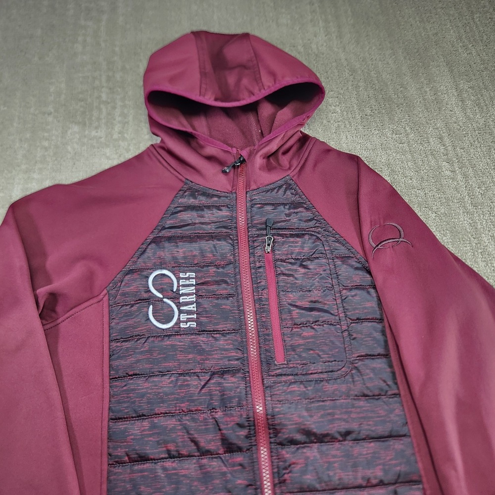 Cinch Jacket Women Medium Raglan Hybrid Puffer Full Zip Hoodie Starnes Rodeo